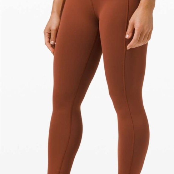 Lululemon Invigorate High-Rise Tight  Leggings 25" Womens 4 Dark Terracotta NWT - Picture 2 of 10